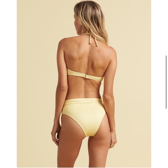 Billabong x Salty Blonde Yellow Polka Dot Bikini Set Size XL New with Tags - Picture 11 of 13
